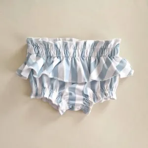 Baby Bikini Pants - UPF50  - Misty Blue Stripes