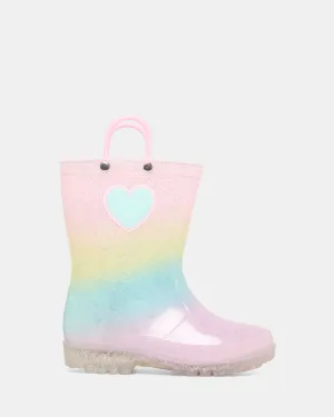 Calli Love Gumboot Pink Multi