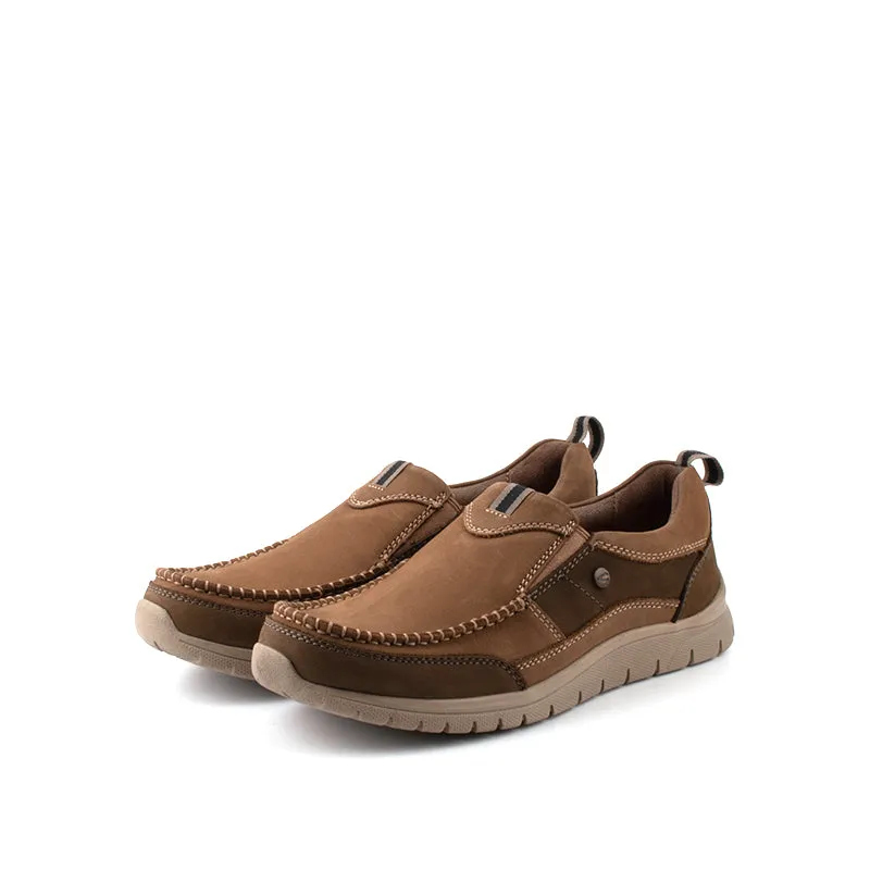 camel active Slip On Shoes With Stitch Detail Men Khaki VIGOZ 852329-AM2-6