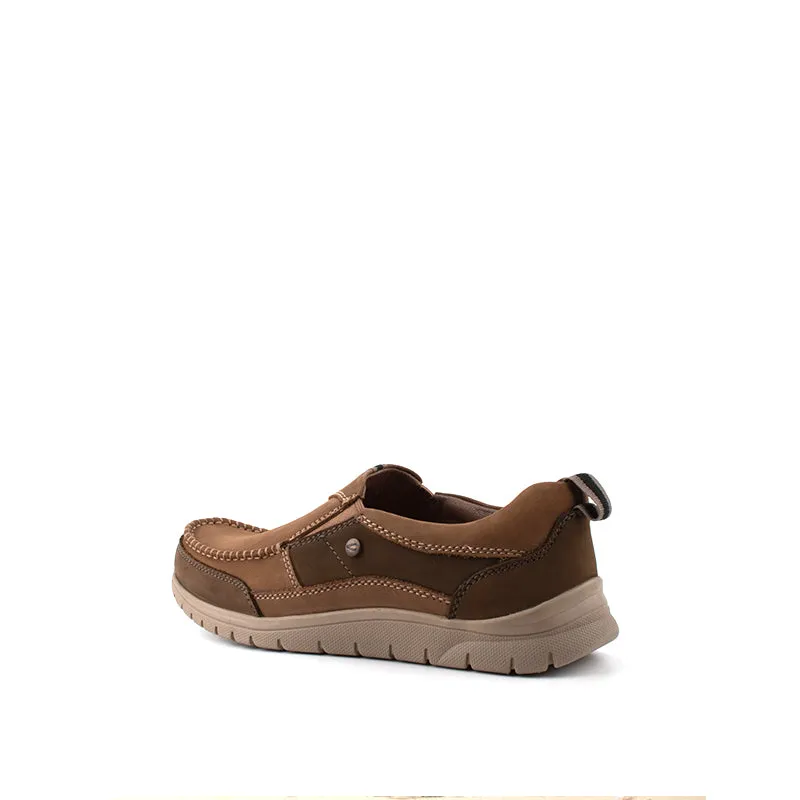 camel active Slip On Shoes With Stitch Detail Men Khaki VIGOZ 852329-AM2-6