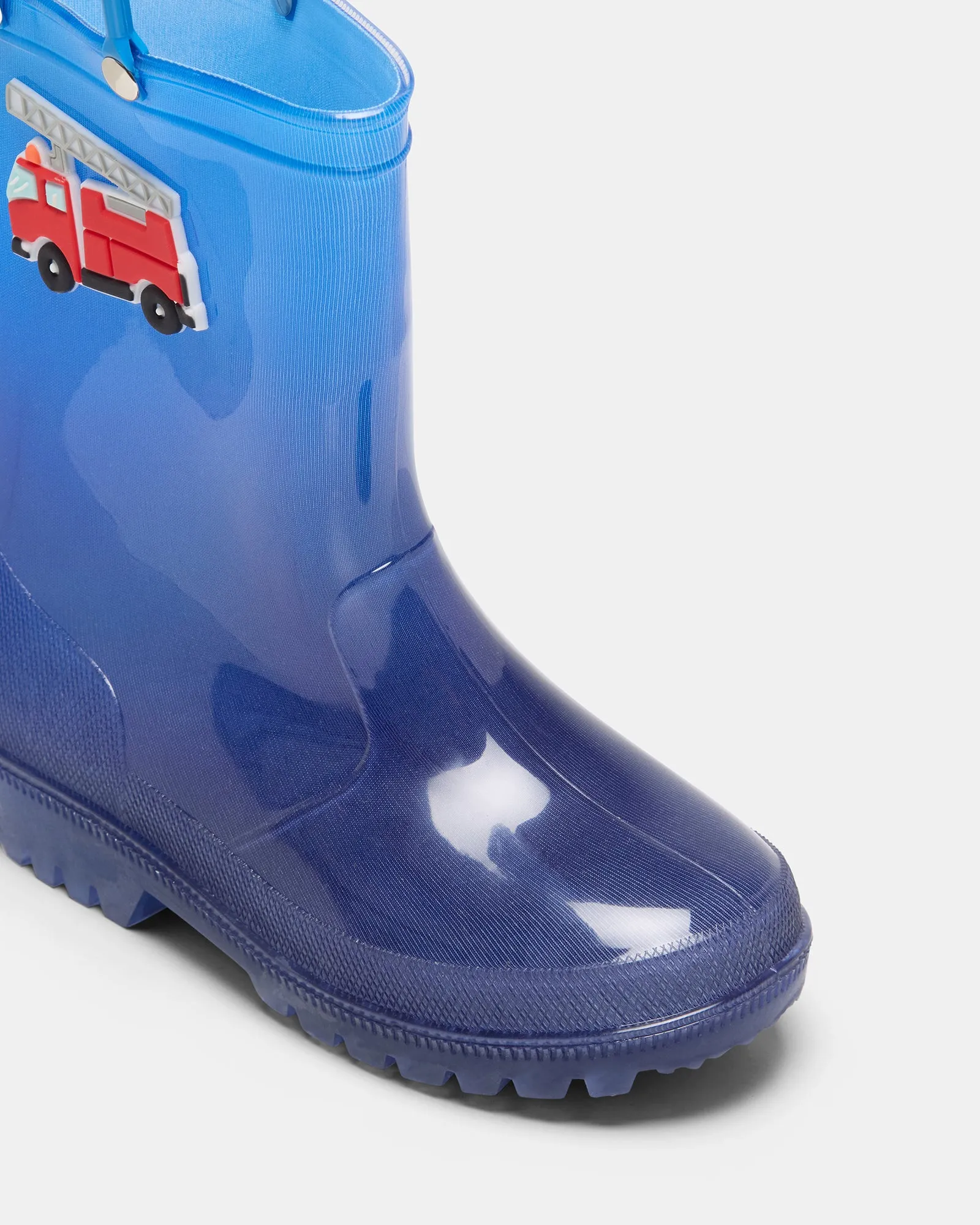 Charlie Blaze Gumboot Blue/Red