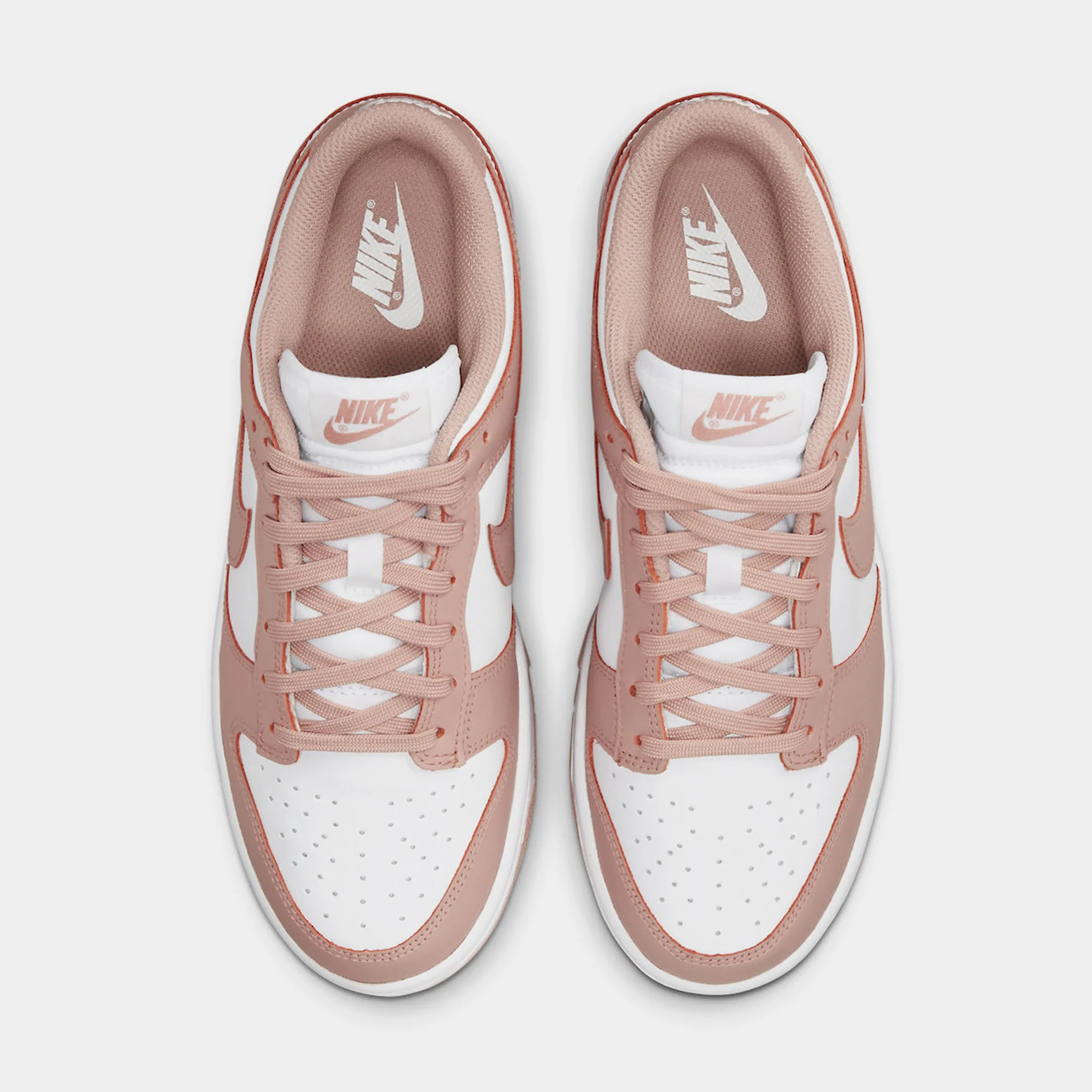 Dunk Low Womens Lifestyle Shoes (White/Rose Whisper)