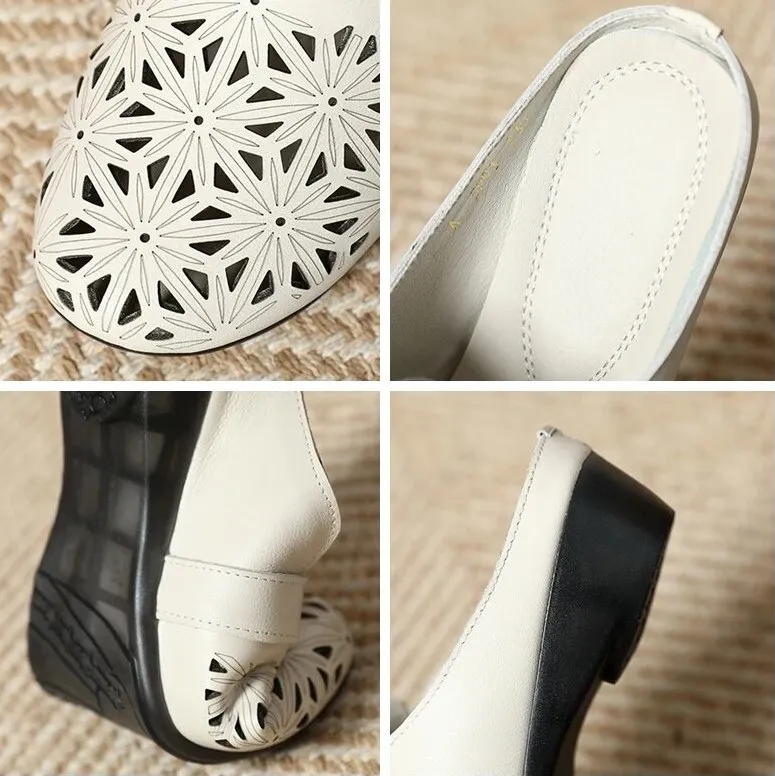 Flat summer shoes