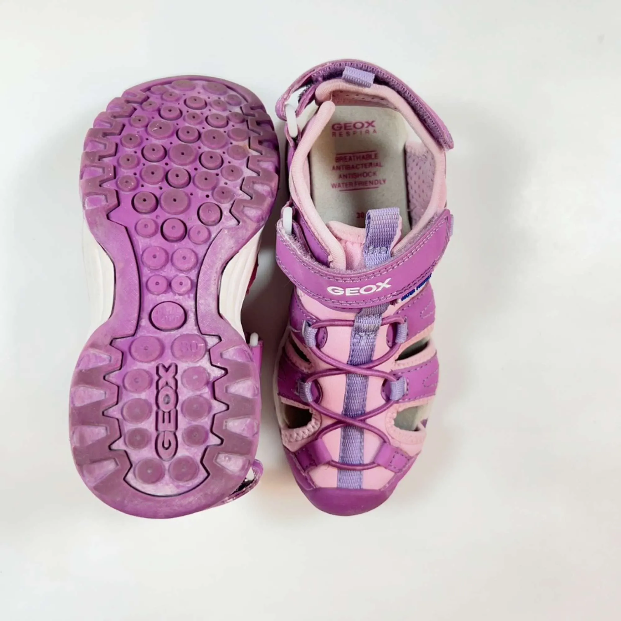 Geox purple water friendly sandals 30