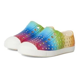 Jefferson Print Shoes - Bone White/Shell White/Rainbow Gradient by Native Shoes