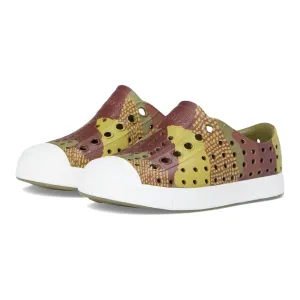 Jefferson Print Shoes -Rookie Green/Shell White/Bitter Seaweed Camo by Native Shoes