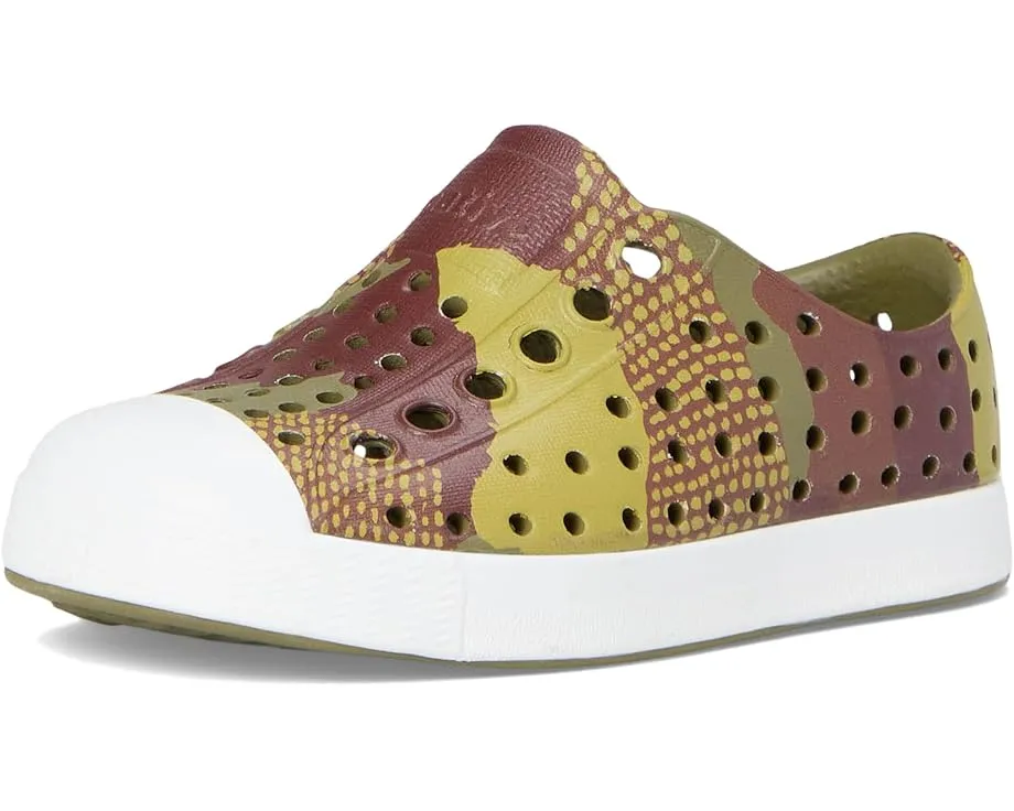 Jefferson Print Shoes -Rookie Green/Shell White/Bitter Seaweed Camo by Native Shoes