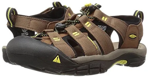 KEEN Men's Newport h2 Sandal, Dark Earth/Acacia, 10.5 M US