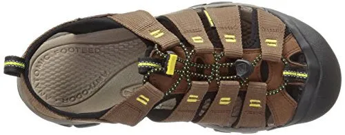KEEN Men's Newport h2 Sandal, Dark Earth/Acacia, 11 M US