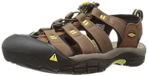 KEEN Men's Newport h2 Sandal, Dark Earth/Acacia, 11 M US