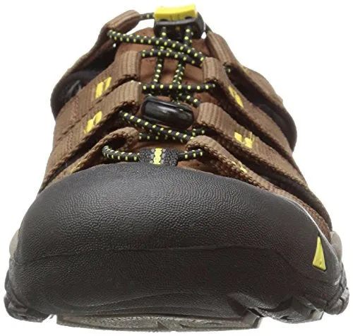 KEEN Men's Newport h2 Sandal, Dark Earth/Acacia, 11 M US