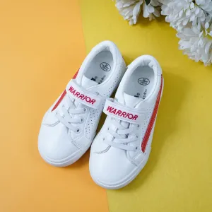 Kids Sneakers White & Red Stripe - Sunshine