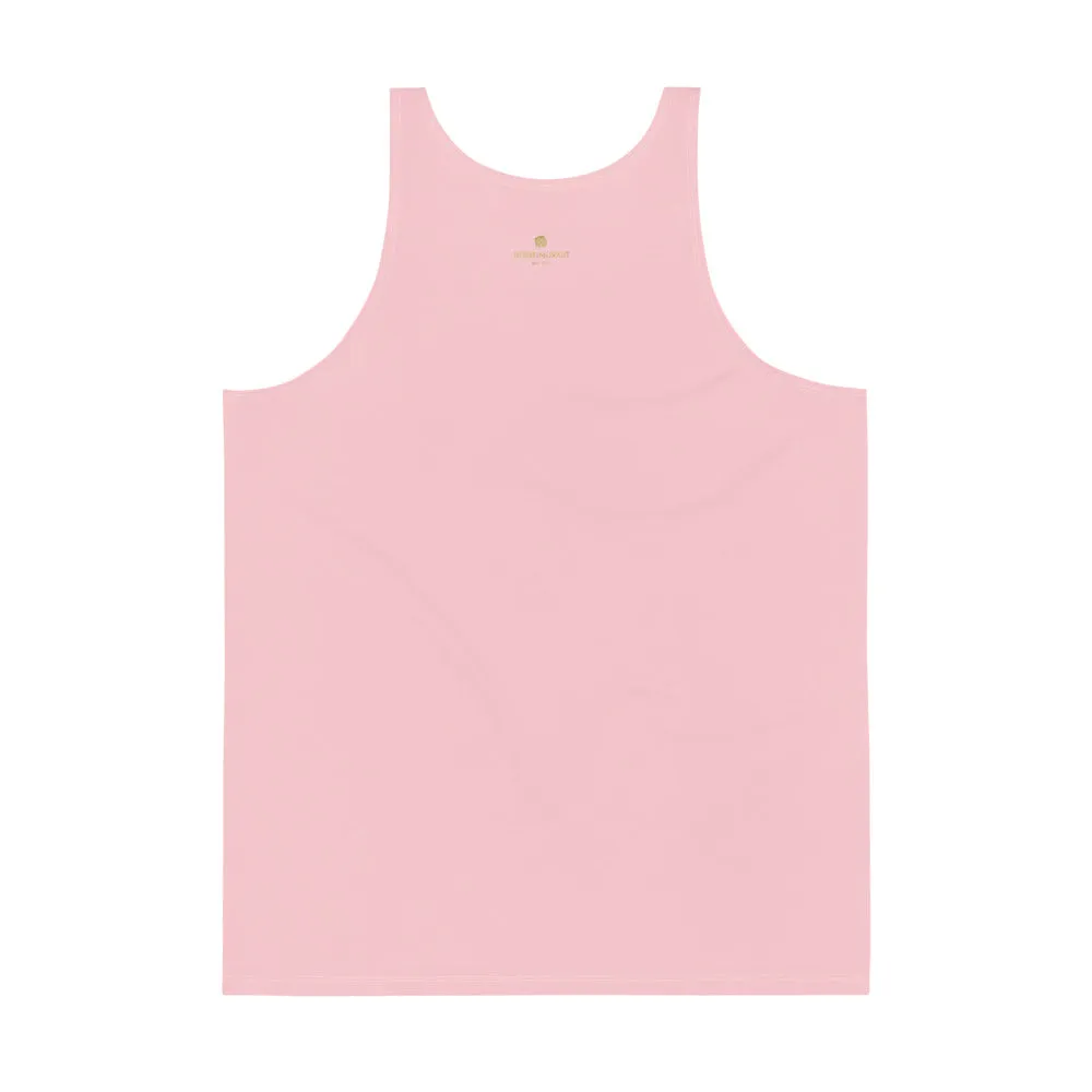 Light Ballet Pink Tank Top, Solid Color Premium Unisex Cute Tank Top-Made in USA/EU