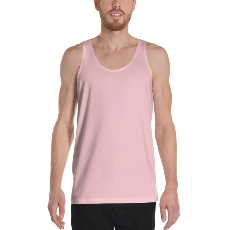 Light Ballet Pink Tank Top, Solid Color Premium Unisex Cute Tank Top-Made in USA/EU