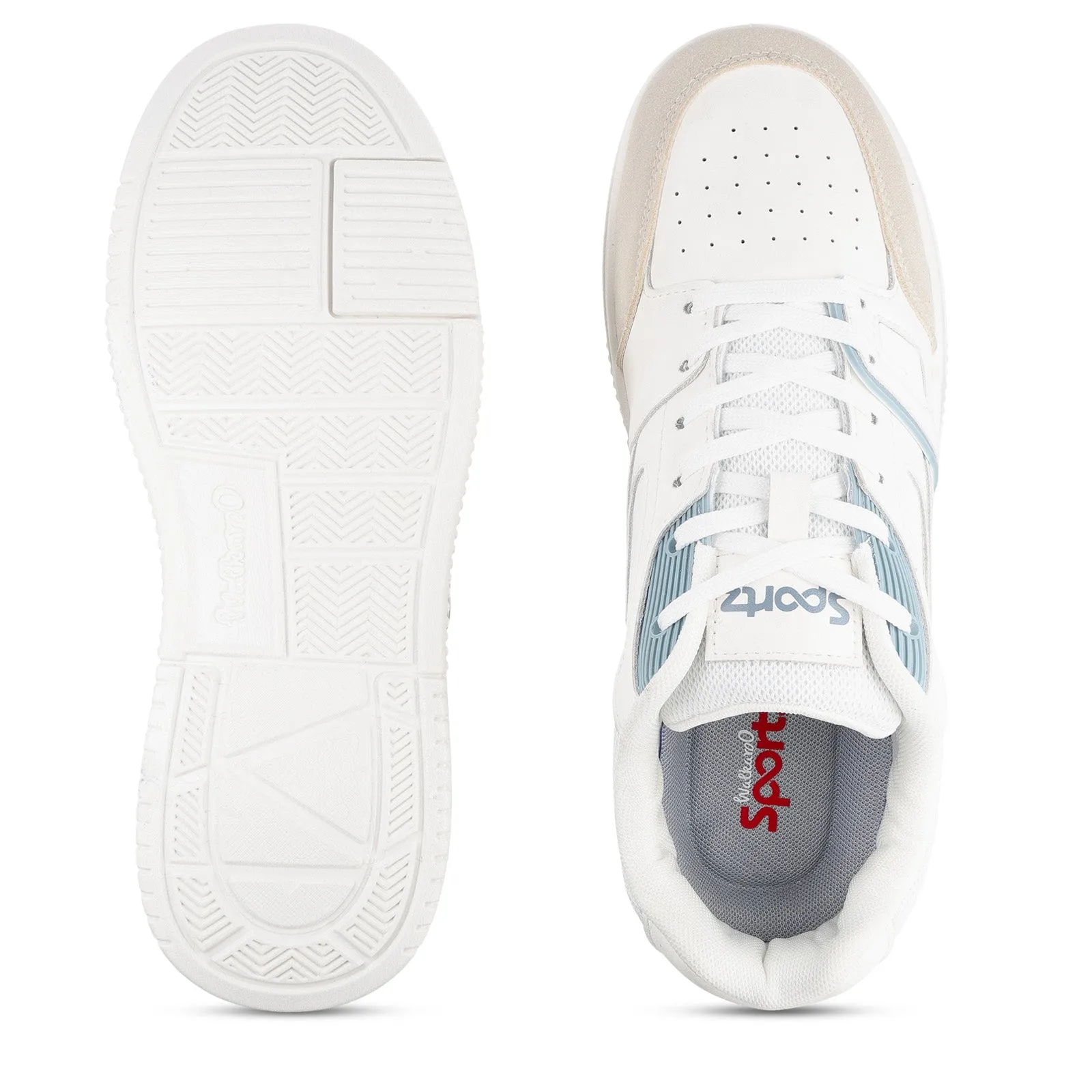 Men's Sports Sneakers - WY3489 White Grey