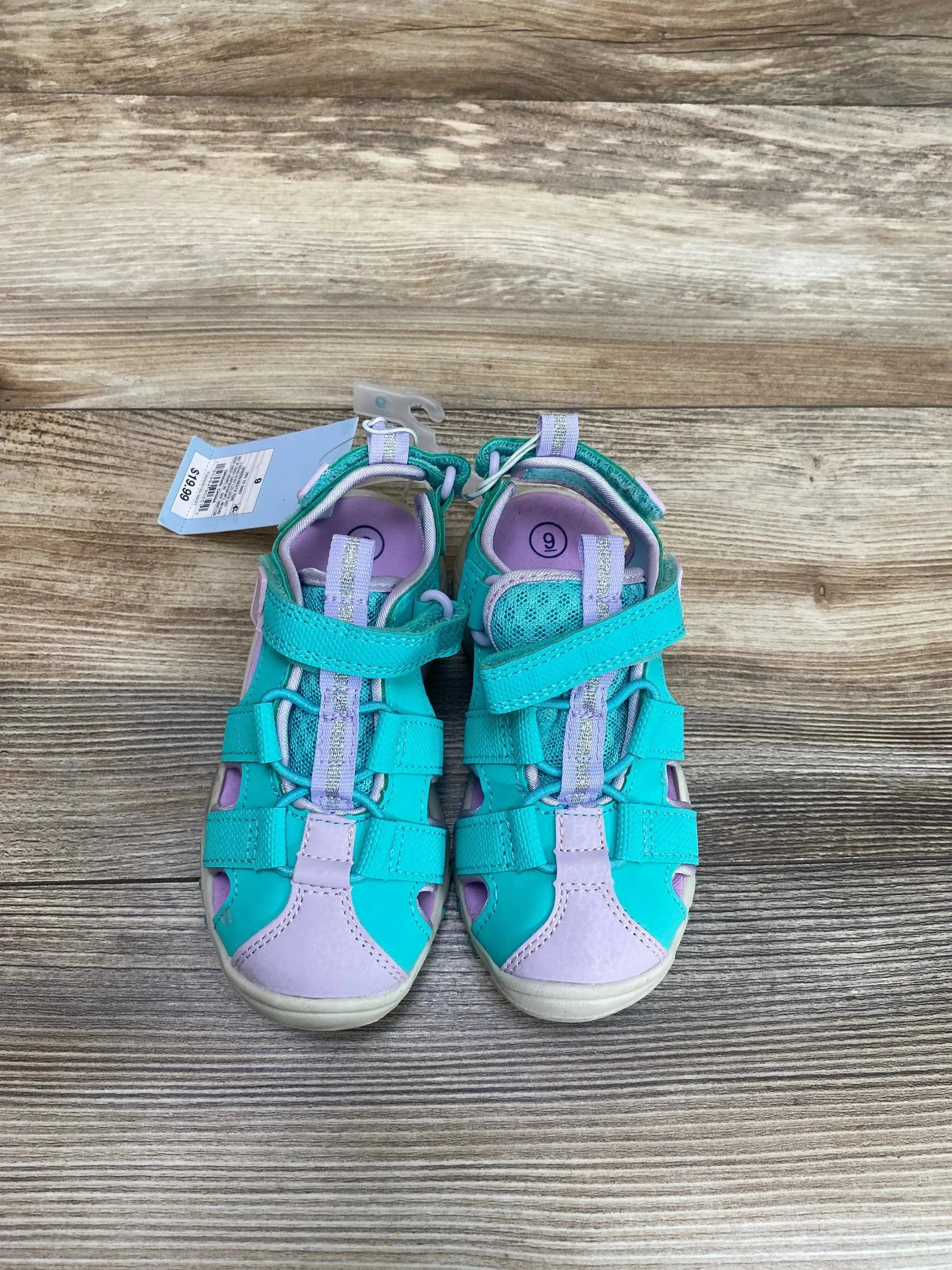 NEW Cat & Jack Teri Water Shoes Green sz 9c