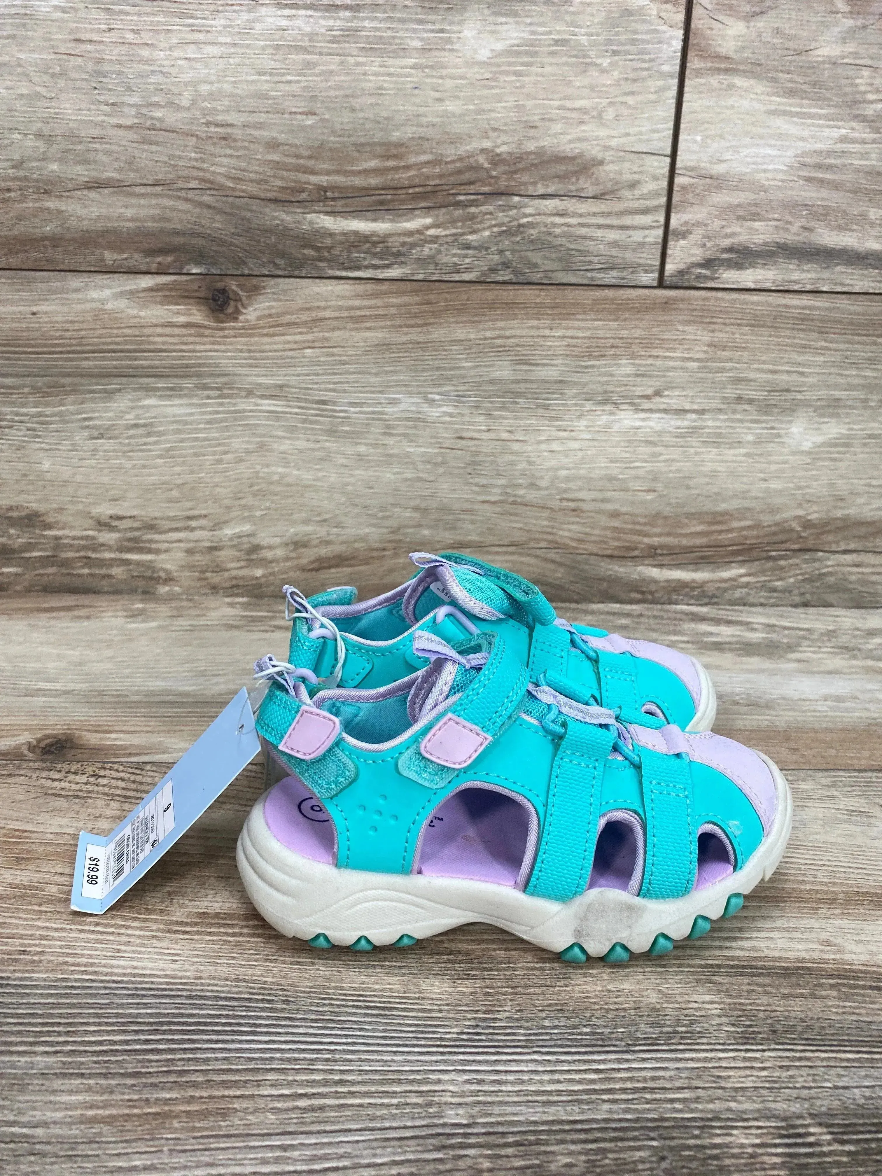NEW Cat & Jack Teri Water Shoes Green sz 9c