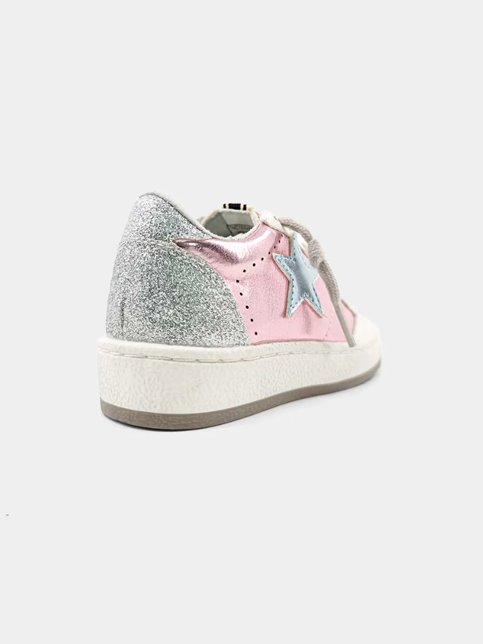 Paz Toddler Sneaker in Metallic Pink