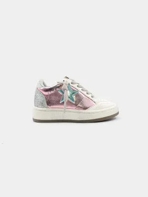 Paz Toddler Sneaker in Metallic Pink