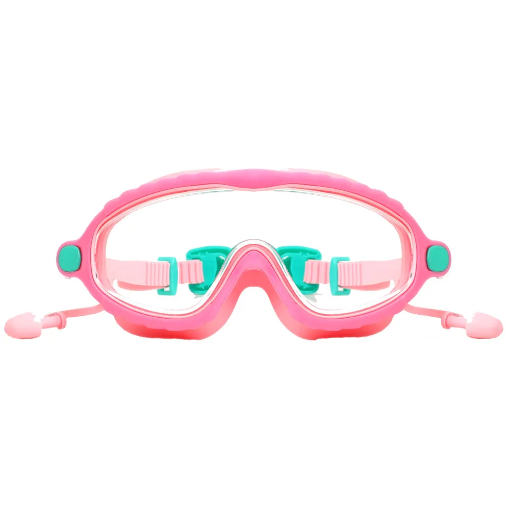 Pink & Mint Bubble Anti Fog UV Protection Leakproof Design Swim Goggles for Kids,4yrs  - 10yrs