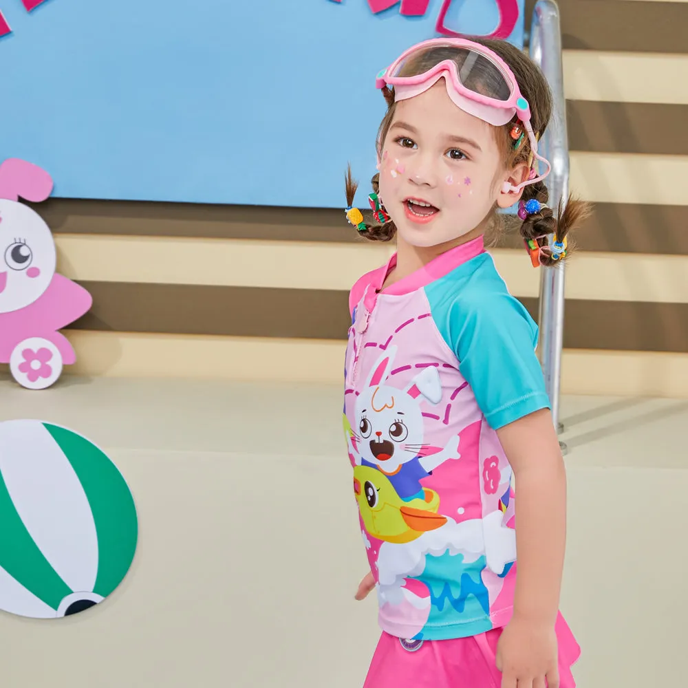 Pink & Mint Bubble Anti Fog UV Protection Leakproof Design Swim Goggles for Kids,4yrs  - 10yrs