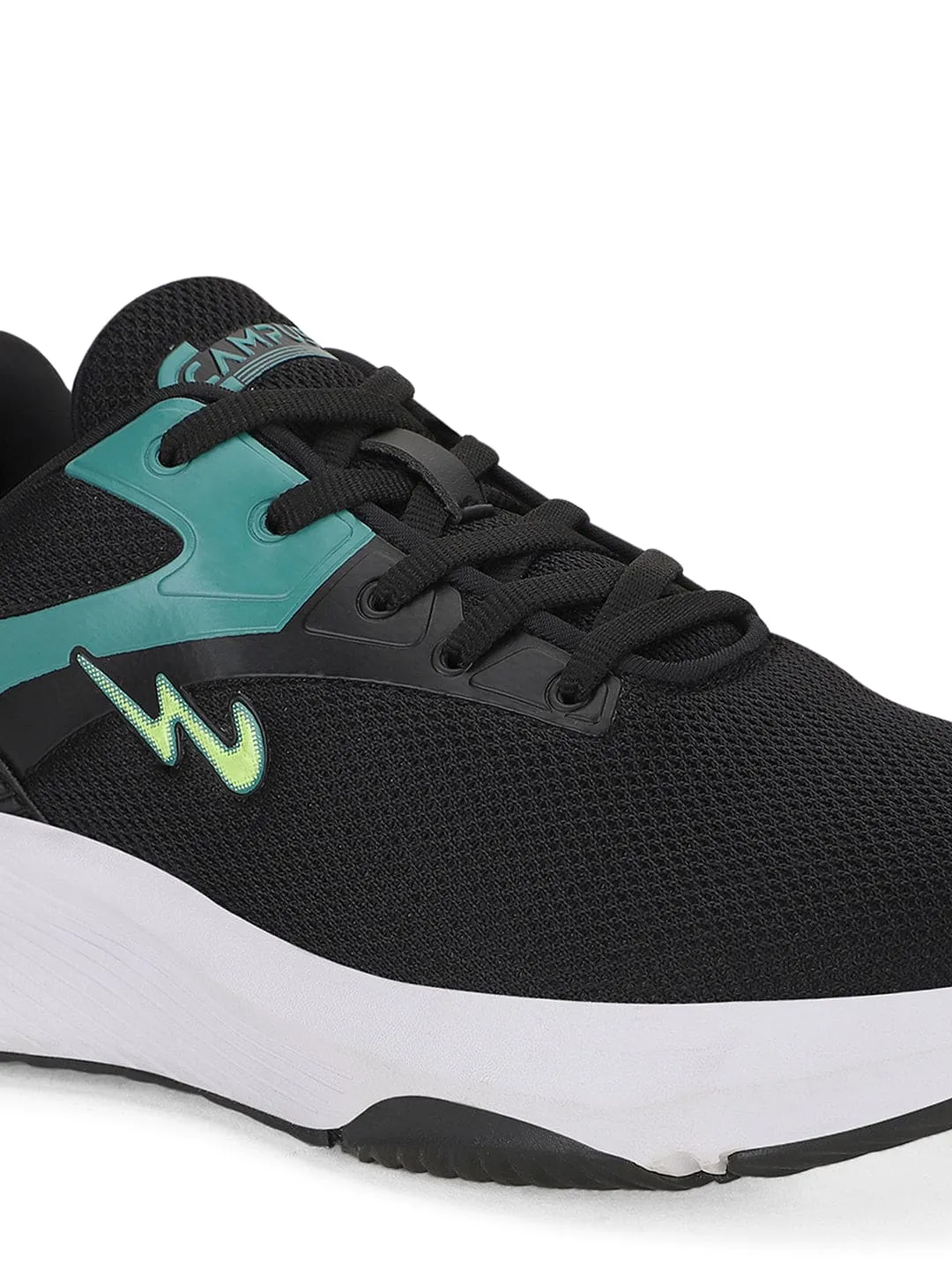 SCALO Black Men's Sports Shoes
