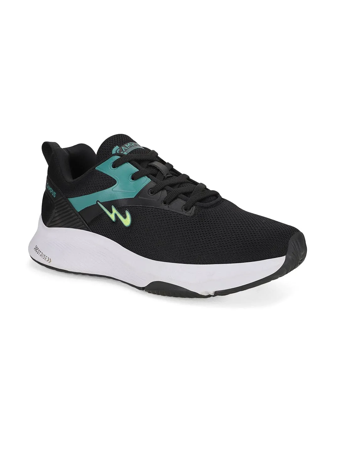 SCALO Black Men's Sports Shoes