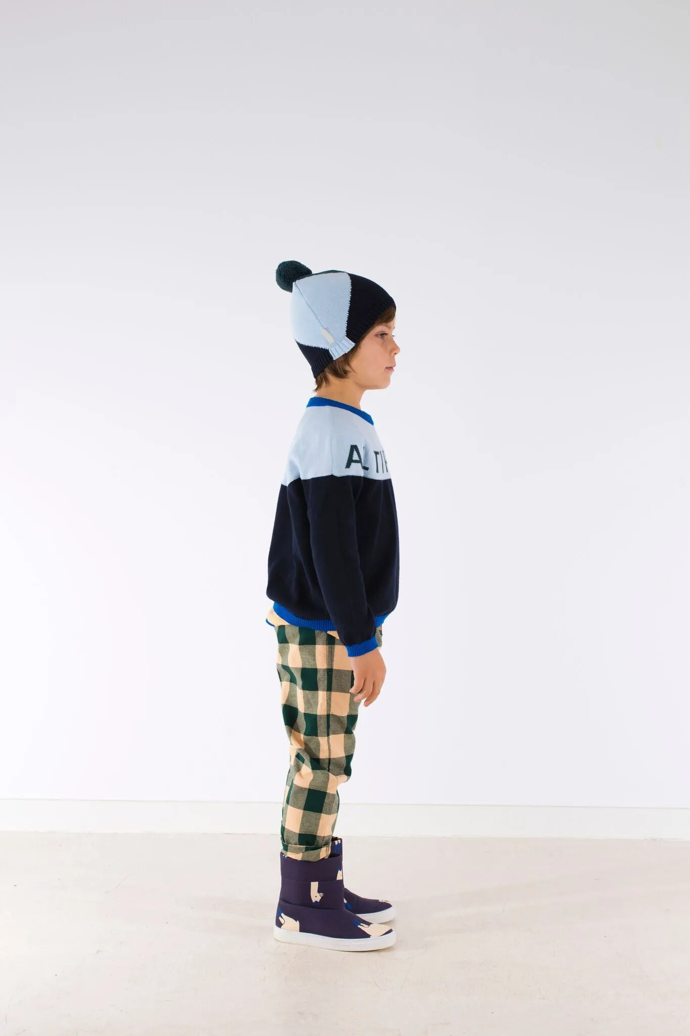 Tinycottons Navy Llamas Boots