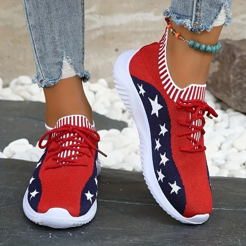 Women's Running Shoes With Stars Design | Breathable Sneakers