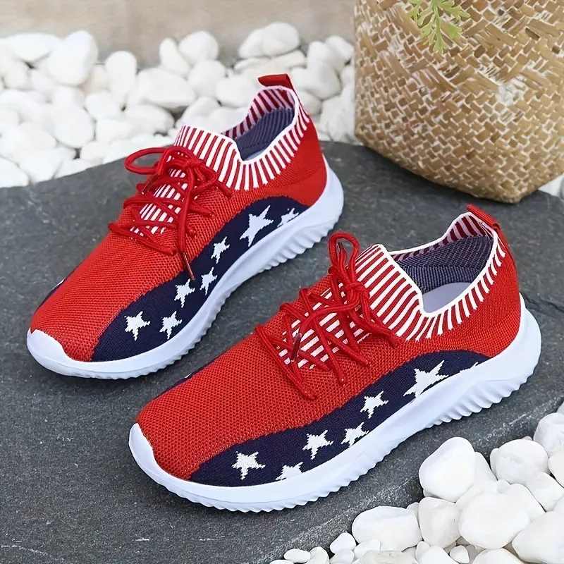 Women's Running Shoes With Stars Design | Breathable Sneakers